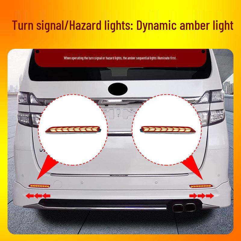 Alphard/Vellfire 20 Series Rear Bumper Light: Brake, Daytime Running, Flowing Turn Signal