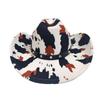 Westlicher Cowboyhut Europäischer und Amerikanischer Stil Mode Kuhmuster Zylinder Frühling und Herbst Outdoor Bauernhof Sonnenschutz Sonnenhut Jazzhut