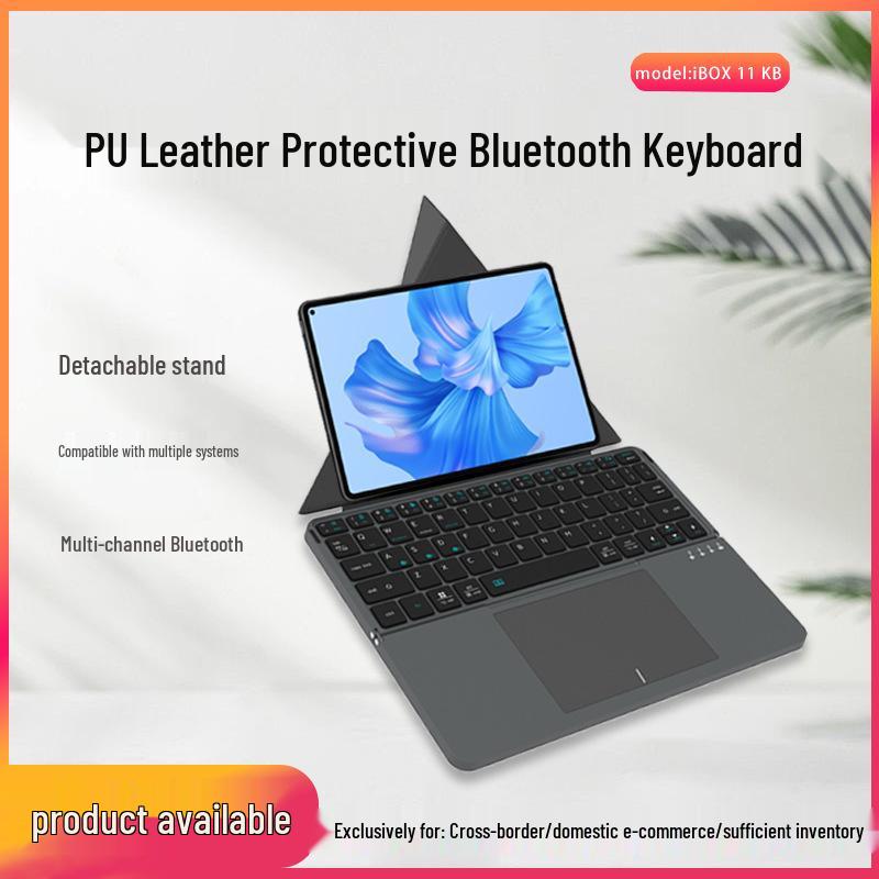 Multi-Functional Detachable Leather Touch Foldable Office Keyboard