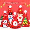 Material Pack Merry Christmas Hat Christmas Cartoon Pointed Hat  Children/Adult