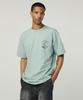 MAGOODGAN Swagber 3586 Slub Surfer Semi-Overfit Khaki Short Sleeve Tee