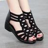 Soft Leather Roman Sandals Women Soft Sole Outwear Women's Wedge Shoes Fashion Casual Designer Shoe Ladies
