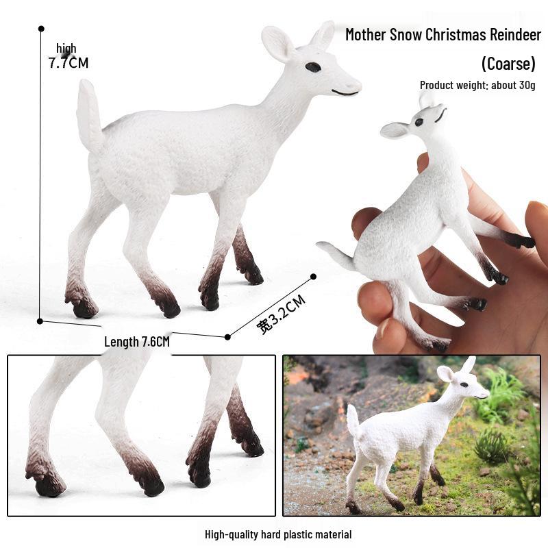 Cross-Border Christmas Wildlife Deer Model Cake Decoration Set