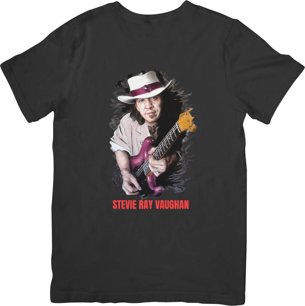 Stevie Ray Vaughan Vintage Retro Fit for Unisex Women Quality Cotton TShirts