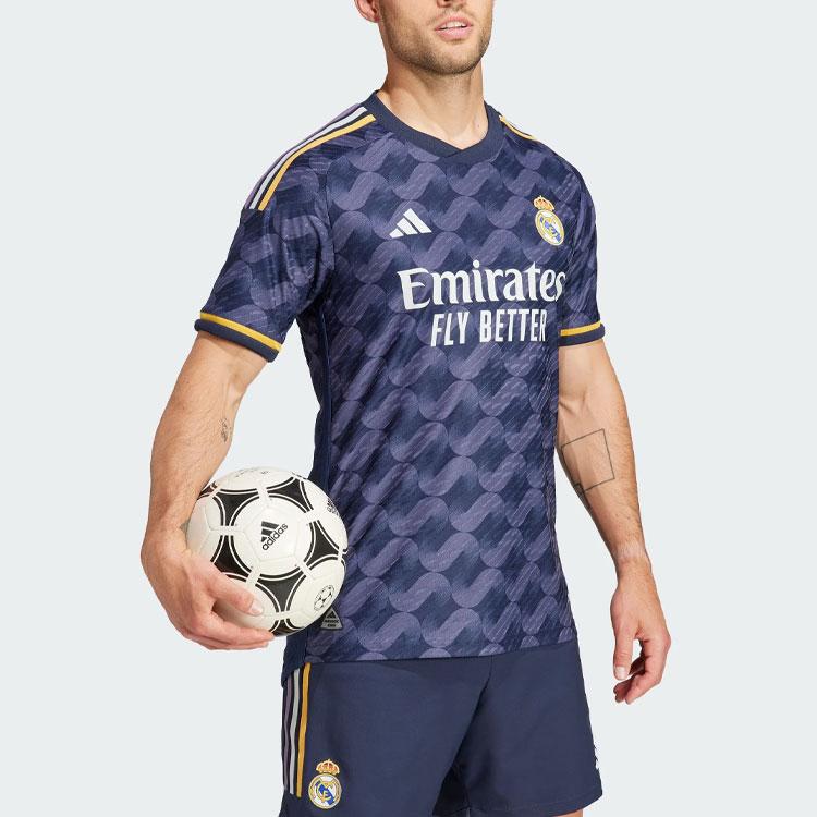 Adidas Real Madrid 23/24 Away Authentic Jersey Legend Ink Men Streetwear IA5138
