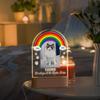 Personalized Dog Cat Memorial Acrylic Photo Plaque Custom Picture Name Date Engraved Sympathy Gift 2 Designs Rainbow Bridge Pet