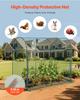 Crop Cage, 1.8 x 0.91 x 1.5 m Plant Protection Tent with Zippered Door, Wind-Resistant Tall Crop Cage, Easy to Install, Outdoor Raised Bed Cover with