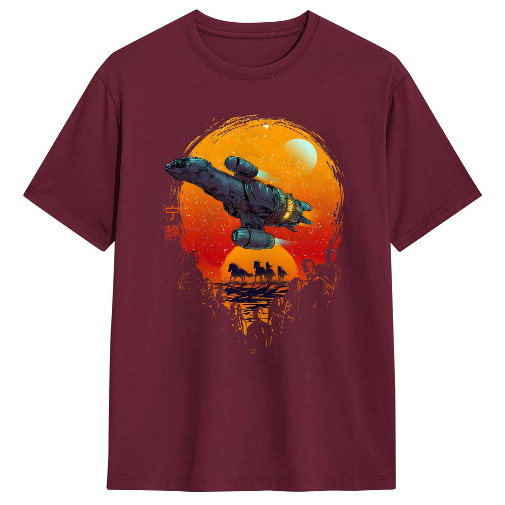 Firefly Serenity Cant Take The Sky From Me Unisexs T Shirts  Novelty Tees Short Sleeve Round Collar TShirts Pure Cotton Clothes