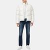 Calvin Klein Jeans Short Bread Jacket Loose Two-Way Zipper Cotton Jacket Unisex Jackets Ivory J400468YBI
