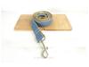 Custom Brown Denim Dog Leash and Collar Set