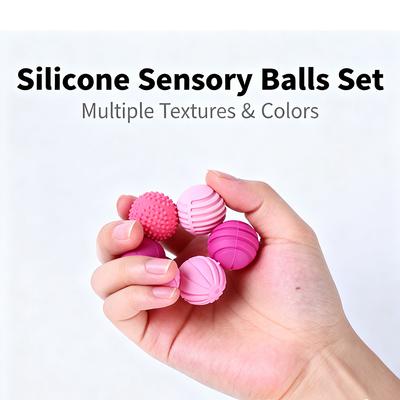 Non-Toxic Sensory Toys Magnetic Sensory Balls Silicone Textured Stress Relief Toy Magnetic Elastic Silicone Balls