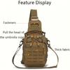 Geantă de umăr rezistentă la uzură pentru sporturi în aer liber, cu compartimente multiple, Geantă crossbody durabilă cu capacitate mare pentru camping, antrenament și drumeții în aer liber