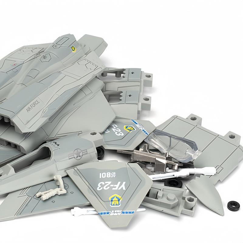 1:72 Kreatywna Seria Wojskowa YF-23 Klocki Budowlane Jednomiejscowy Dwusilnikowy PAV-1 Samolot Stealth Model Zabawki Dla Chłopców Prezenty na Boże Narodzenie