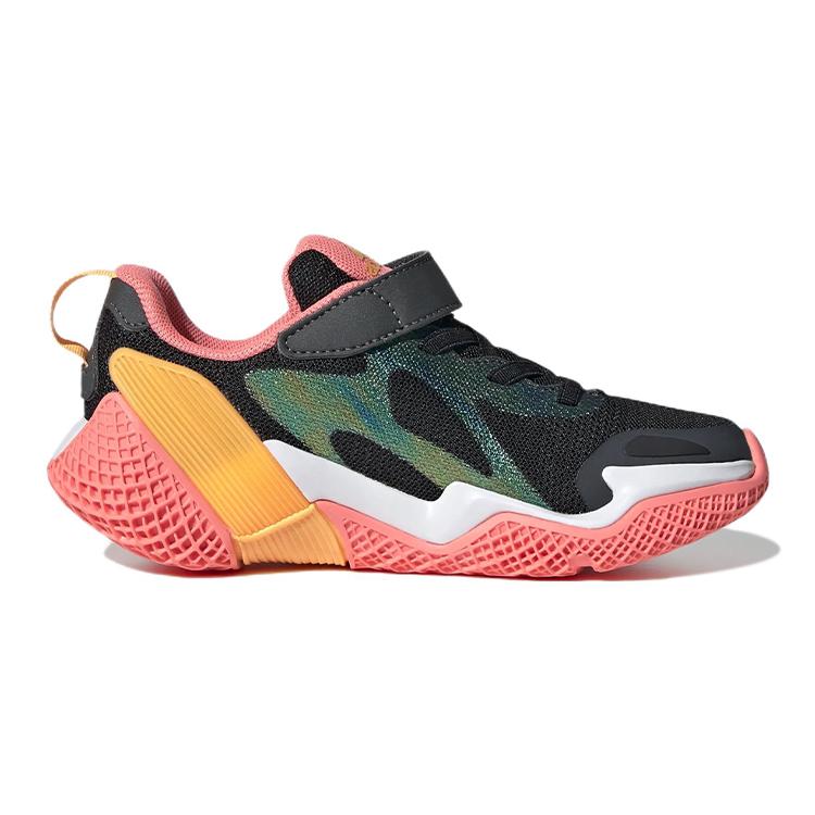 Adidas 4Uture Rnr El K Abrasion Resistant Low top Kids' Running Shoes Black Pink Kids' GV7874