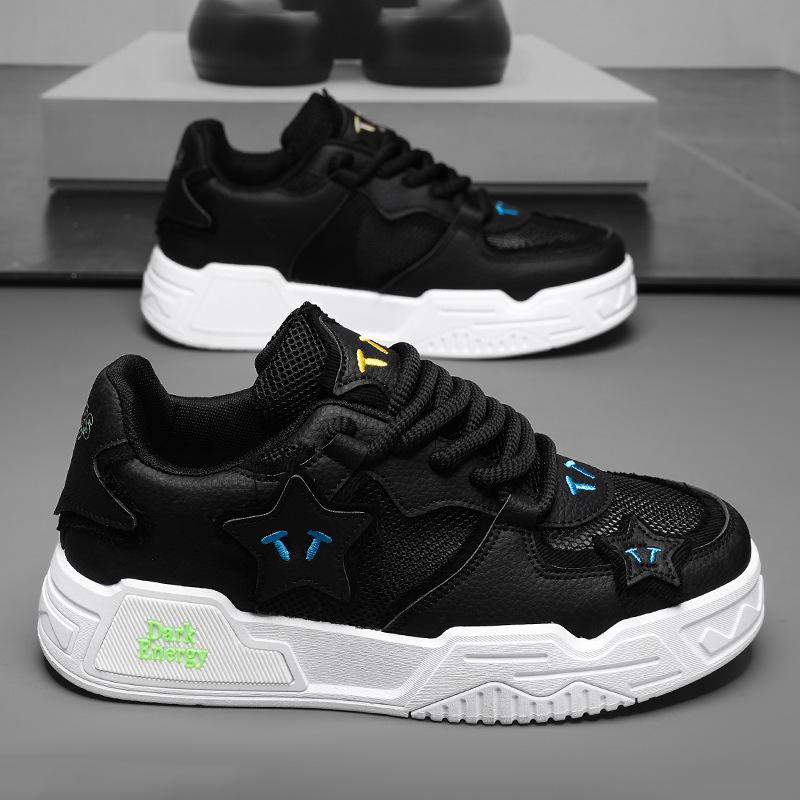 

Мужская обувь Мужская маленькая белая обувь Сетчатая дышащая и удобная Тонкая на толстой подошве с увеличением роста Повседневная обувь на платформе 39