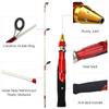 2 piece Fishing Rod Combo Spinning Fishing Soft Handle Ice Winter Fishing Rod Carbon Fiber Mini Fishing Rod Tackle