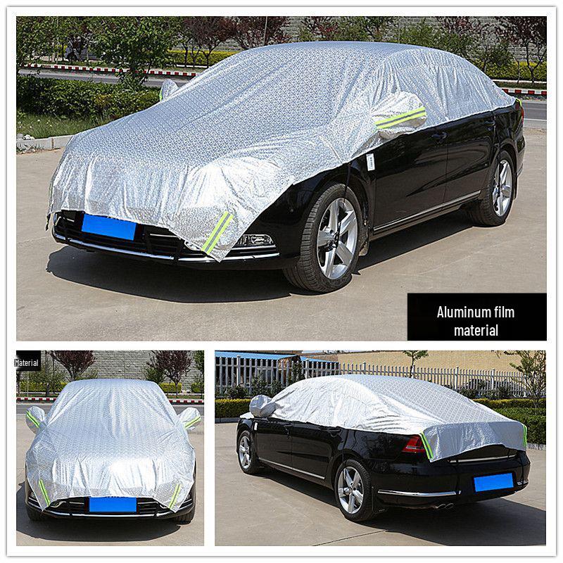 Thickened Car Sunshade & Snow Cover with Heat Insulation for Windshield Protection Aluminum Lightweight Sedan