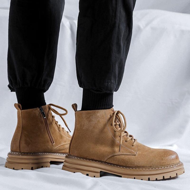 Fashion 2025 New Workwear Boots for Men British High-end Men Boots Luxury Designer Shoes Men Fashion Motorcycle Boots Botas Para Hombre