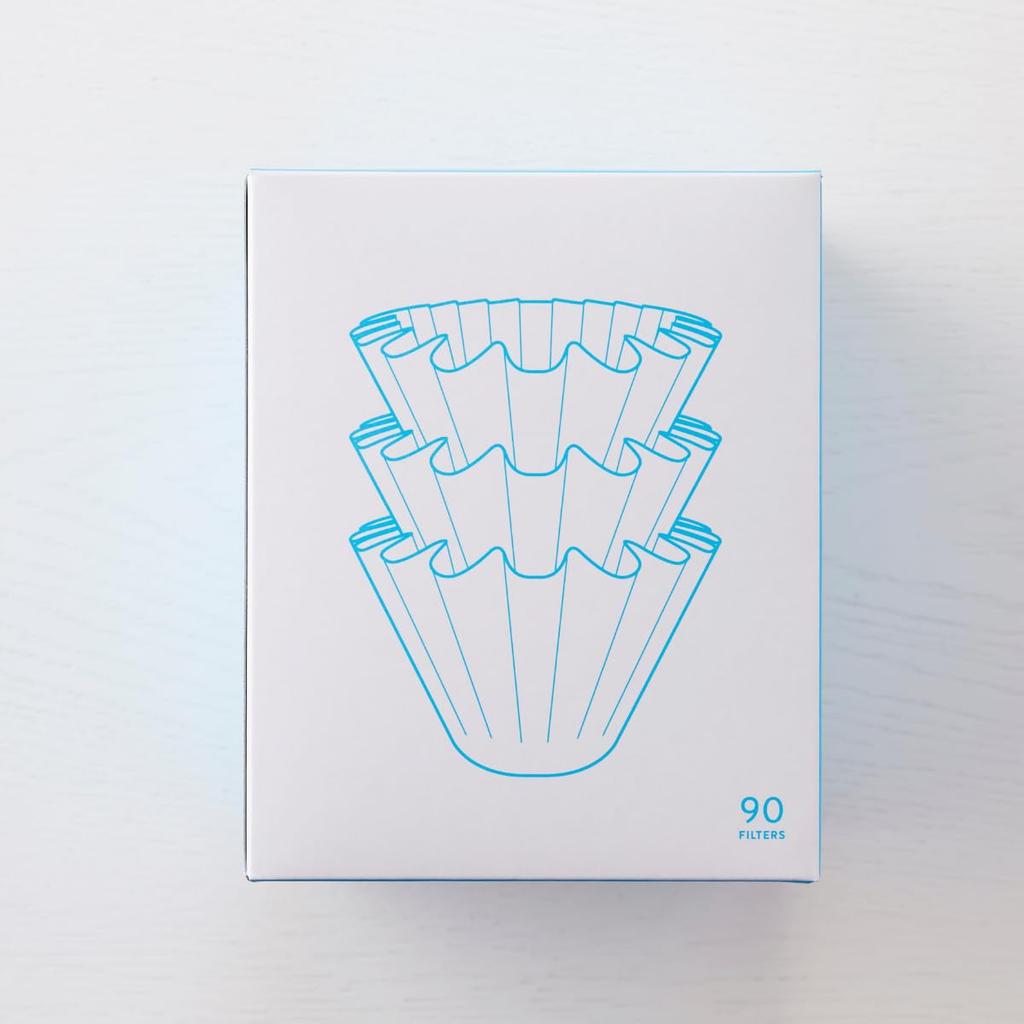 Blue Bottle Coffee Coffee Filters (90 Pieces) Original Wave Type Filter Brown
