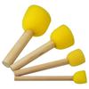 5 Stuks Schilderskwasten Super Zachte Kop Gebruiksvriendelijk Hout Rond Spons Schuimkwast DIY Schildergadgets Schoolbenodigdheden