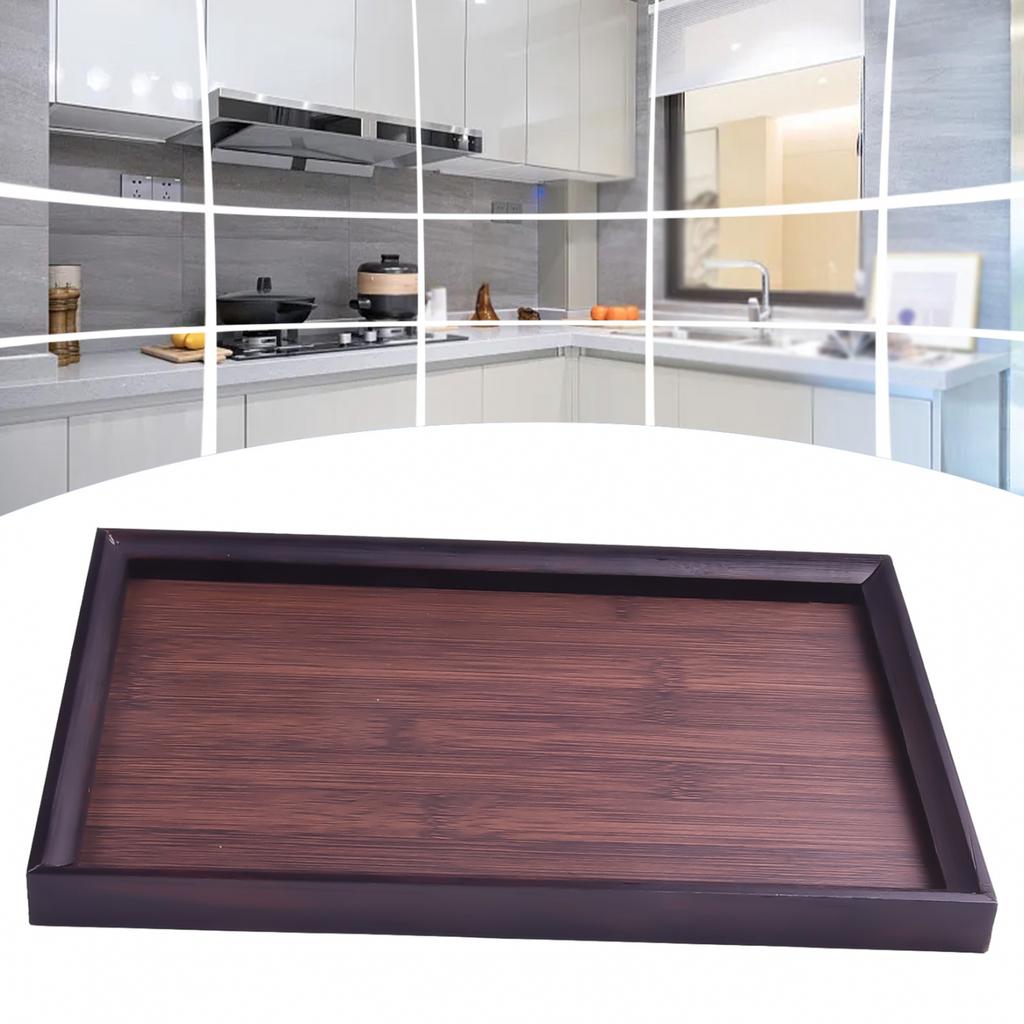 Dřevěno-bambusový servírovací podnos Nádobí Podnos na jídlo Pro kuchyň Večeře Oslava Čajový bar