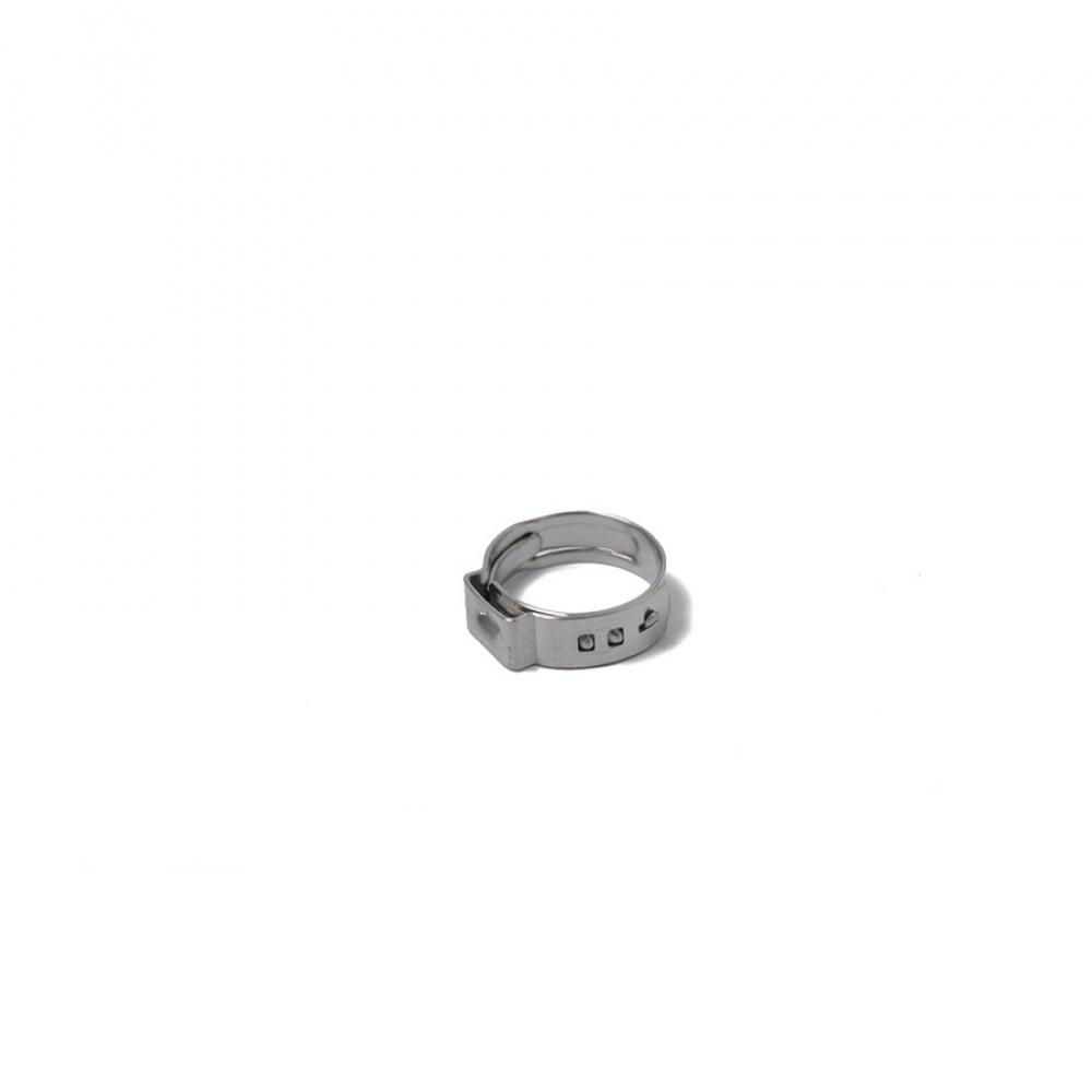90 x 7 Kinds Single Ear Stainless Steel Car Hydraulic Hose Clamps O-Clips Pipe Fuel Air Pipe Clamp