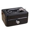 Mini Cash Box with Security Lock And Two Keys Compact Shock-proof Portable Multi Compartments Deposit Petty Cash Cash Safe Metal Box Jewelry Precious