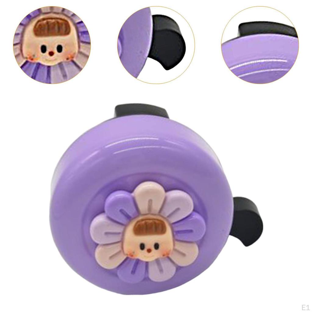 Beautiful Bike Alarm Children's Bell Parts Flower Pattern Aluminum Round Electric Mountain