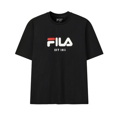 Fila Original Cool Feeling Fashion Simple Retro Classic Casual T-Shirt Unisex Tops Black F51U629105FBK