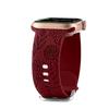 Floral Engraved Band for Apple Watch 41/40/38/44/45/49mm Dandelion Flower Pattern Silicone Strap for iWatch 8/7/6/5/4/3/2/1/SE