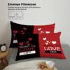 3-piece Down Duvet Cover Set with Red and Black Lips and Beard Print (1 Duvet Cover+2 Pillowcases, No Core) Couple's Bedding Set