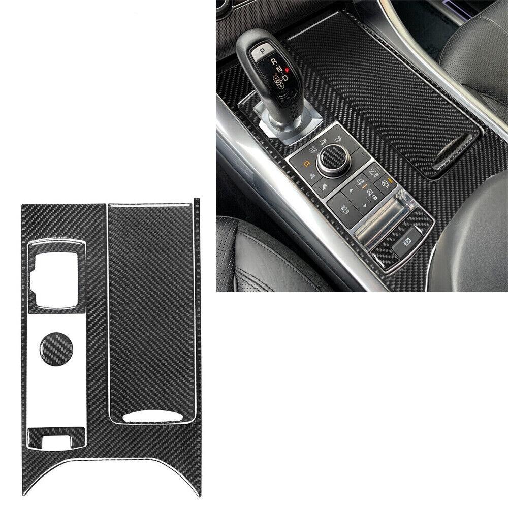 5x Carbon Fiber Gear Shift Panel Sticker For Land Rover Range Rover Sport 14-17