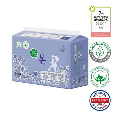 Cotton Sanitary Pad Overnight 10p