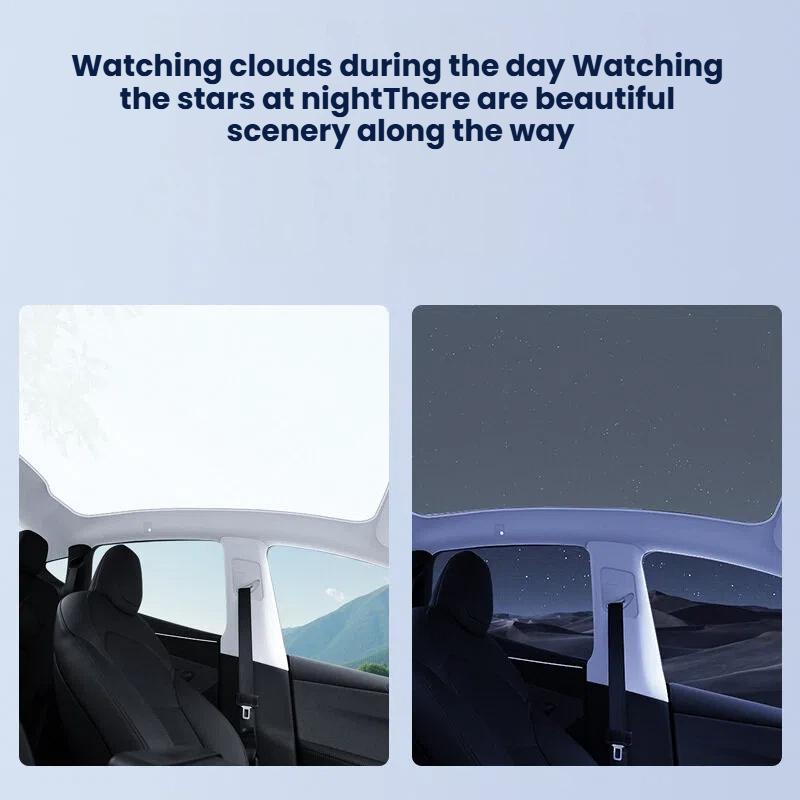 For Tesla Model YL/Y Juniper2026 New Version of Sunshade Integrated Panoramic Sunroof Sun Protection Thermal Insulation Sunshade