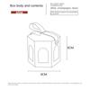 Leather Handle Carousel Gift Box Wedding Wedding with Hand Gift Decoration Wedding Candy Box