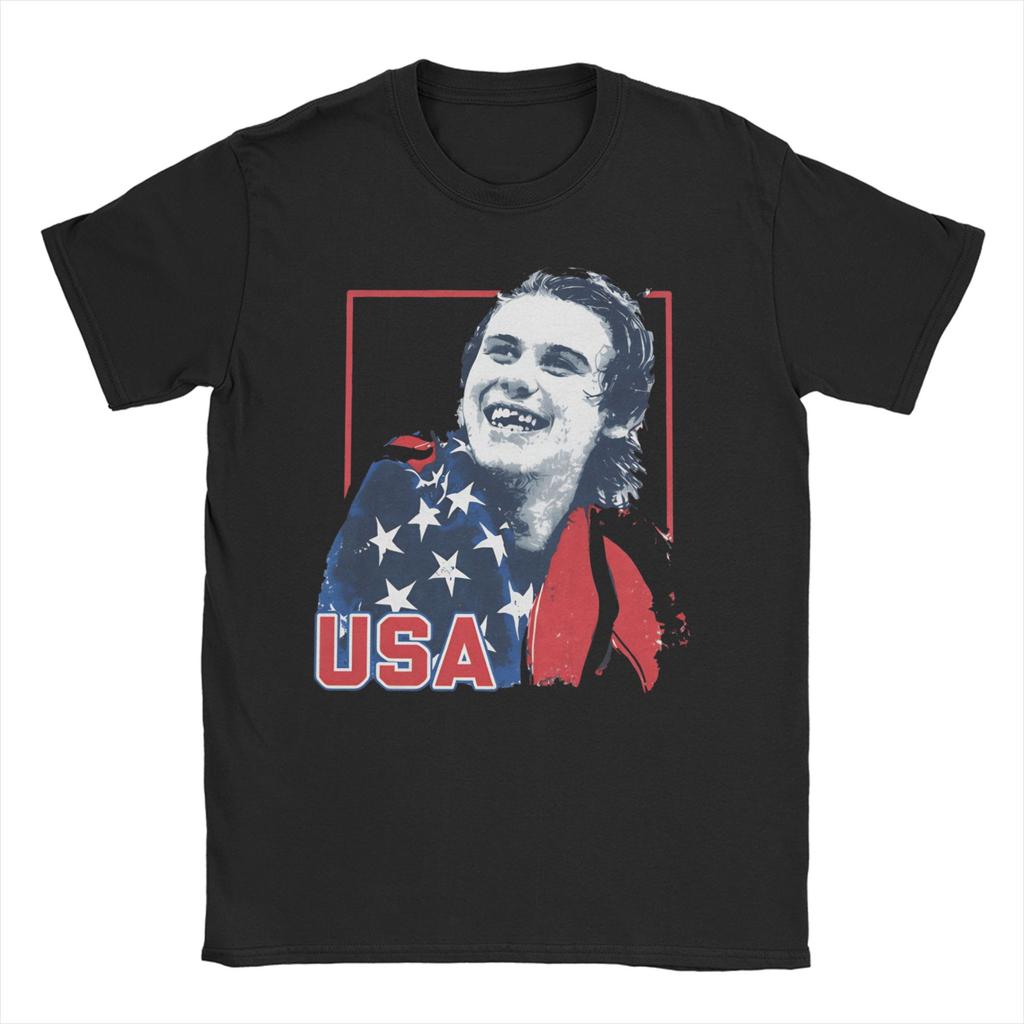 Unisex Women T-Shirt Usa Hockey  Crazy 100% Cotton Tee Shirt Short Sleeve  T Shirt Crew Neck Tops Gift Idea