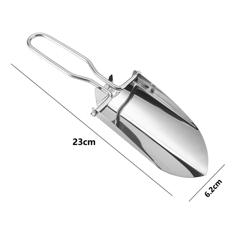 Multi Functional Stainless Steel Folding Shovel For Garden Planting, Transplanting Flowers And Plants, Camping, And Gardening