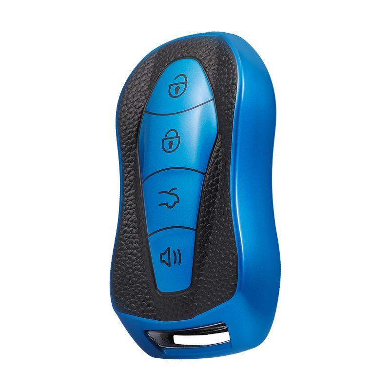 High-Grade Leather Car Key Cover for Geely Boyue Pro/Xingyue S/Remote FX - Full Wrap Protection