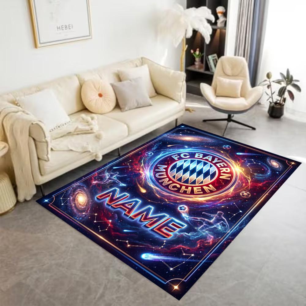 Bayern Munich Galaxy Artwork Carpet Suitable for Playrooms Game Room Dormitory Balcony Antislip Carpet Anime Office Decor