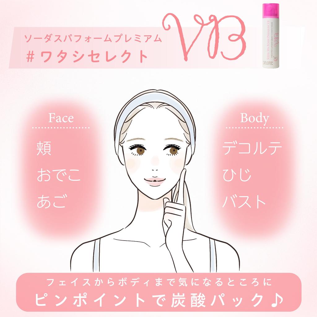 Schiuma Soda Spa VB 10000ppm 90g 1 flacone Schiuma spa carbonata Maschera carbonata Detergente viso carbonato Vitamina B Rosa Cura idratante Cura esfoliante Pori
