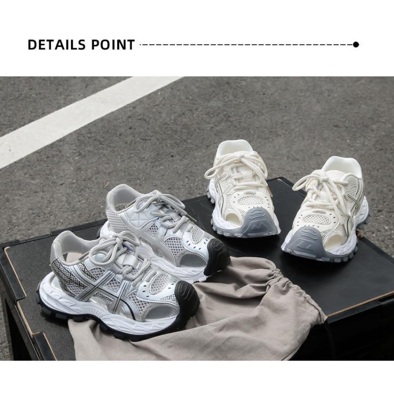 Nuovi Sandali Chiusi Estivi per Bambini - Scarpe Sportive Traspiranti in Rete Traforata per Ragazzi con Suola Morbida e Stile Chunky Dad Shoe
