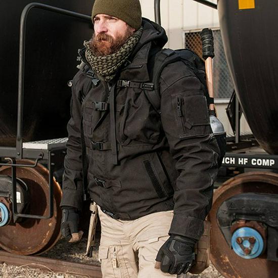 Herren Outdoorjacke - Europäische Größe - Trendy, Verschleißfest, Winddicht & Wasserdicht für Bergsteigen.