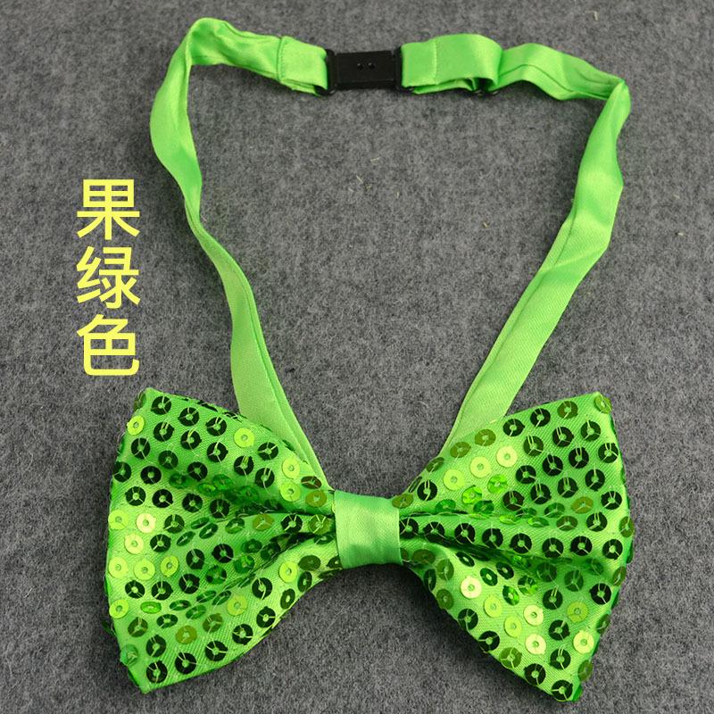

Sequin Solid Color Bow Decoration Children s Stage Performance Graduation Photo Bow Tie plastic