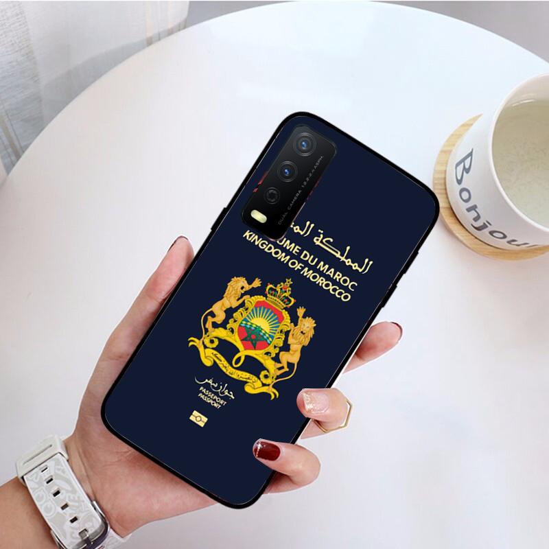 Morocco Passport Phone Case for VIVO Y31 Y21S Y21 Y15S Y53S Y11S Y12 V21 V21E Y20 Y70 1907 V17Neo Y21S Y33S Y72