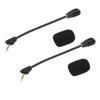 2 ST Mikrofonersättning för Kingston HyperX Cloud Alpha Trådlöst Gamingheadset Brusreducerande 3,5 mm Löstagbar Mikrofonbom