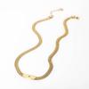 New Waterproof Wide Thick Unique 14k Gold Tarnish Free Stainless Steel Chunky Cuban Link Chain Choker Necklace Gold for Women