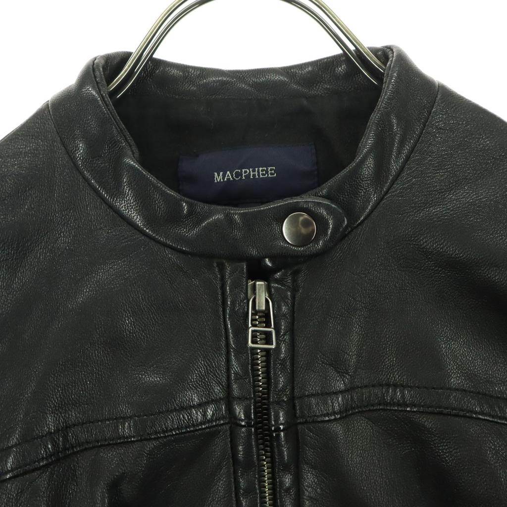 MACPHEE Long sleeve leather Single riders jacket 38 black Sheep leather Women Used