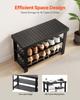 Shoe Rack Bench, 3-Tier Bamboo Entryway Bench, Shoe Storage Organizer Holds Up to 286 lbs, 703 x 288 x 451 mm, for Front Door, Hallway, Living Room,