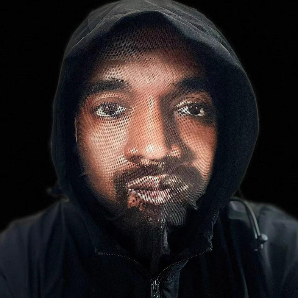 Mască Balaclavă Pălărie 3D Mască Facială Parodie Spectacol Glumă Echipament pentru Cap Mască Facială Seamless Kanye Față Celebritate Glugă Hip Hop
