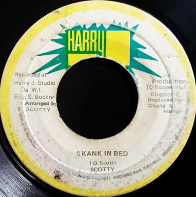 7inch Record SCOTTY (2) / BONGO HERMAN - Skank In Bed / African Breakfast NONE Harry J Records Jamaica Reggae, Ska & Dub Used